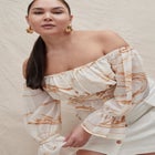 Off The Shoulder Ruched Top image number null