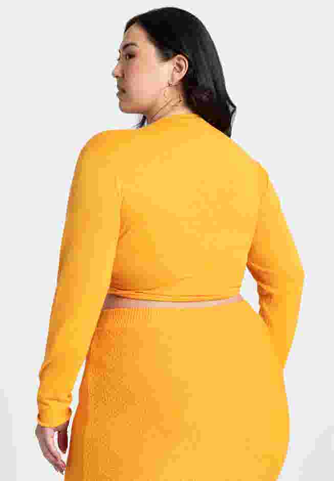 Surplice Tie Waist Sweater Top image number 1