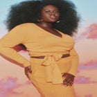 Surplice Tie Waist Sweater Top image number null