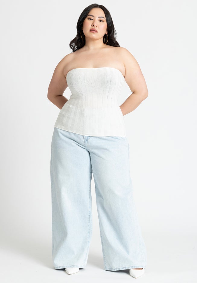 Sweater Tube Top image number null