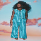 Striped Linen Pant image number null