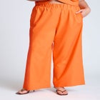 Easy Wide Leg Linen Pant image number null