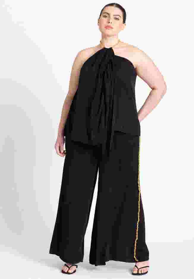 Chain Detail Wide Leg Pant image number 1
