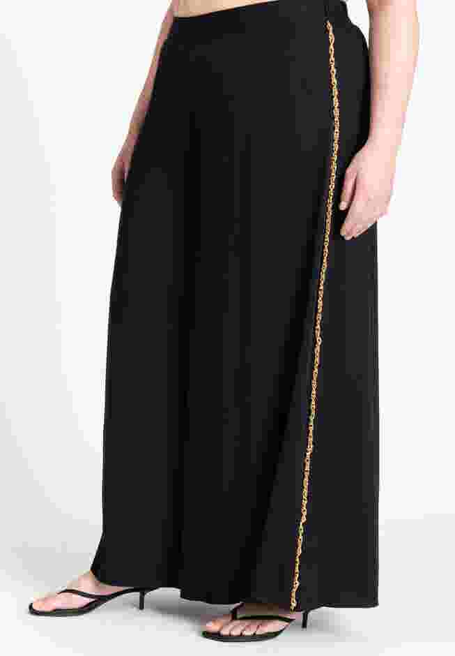 Chain Detail Wide Leg Pant image number 2