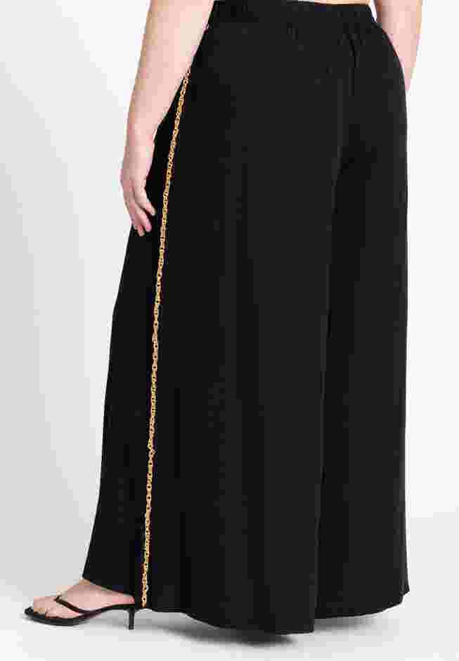 Chain Detail Wide Leg Pant image number 3