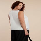 V-Neck Blouse With Chiffon Trim image number 1