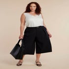 V-Neck Blouse With Chiffon Trim image number 2