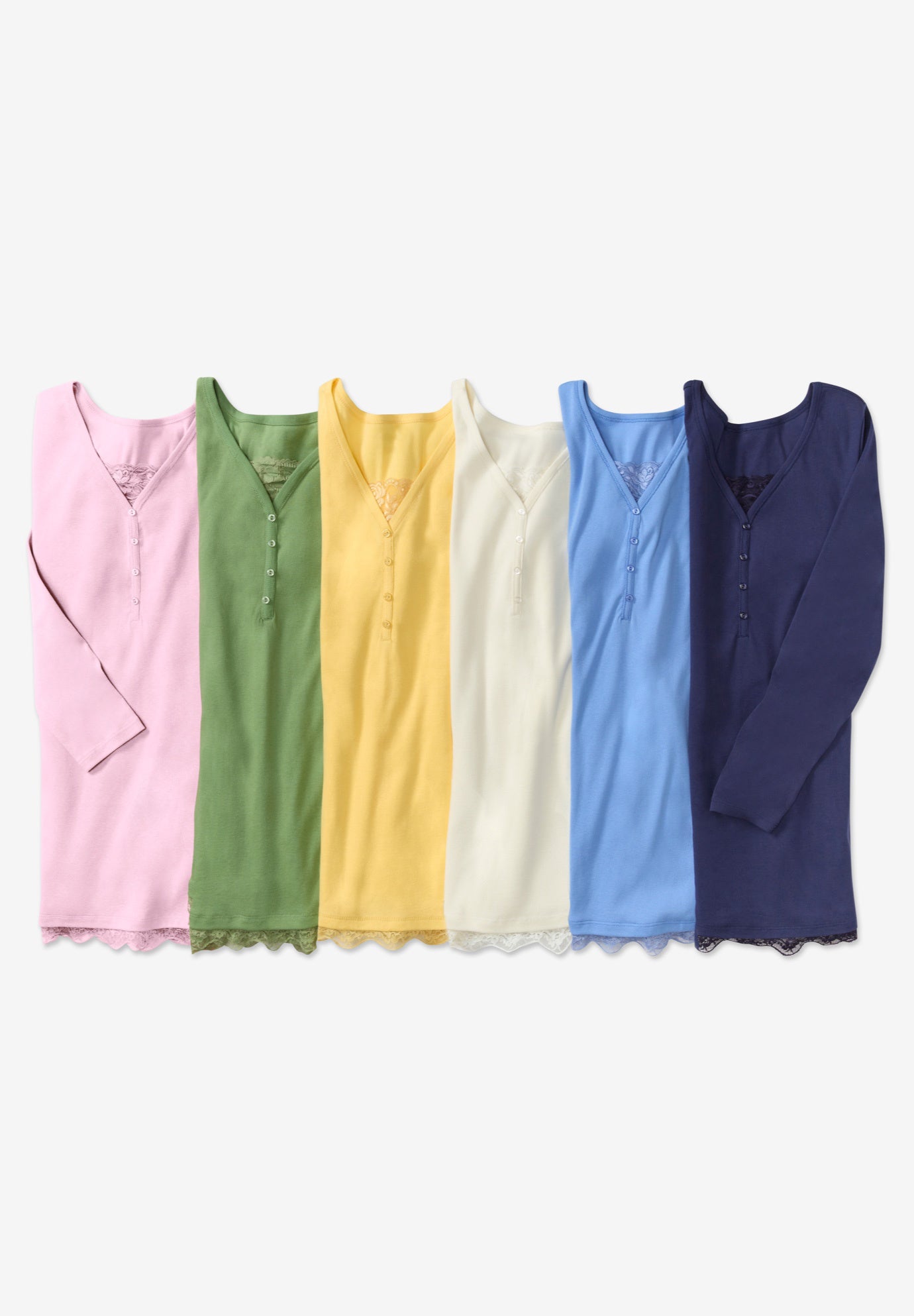 Layered-Look Lace Trim Tee image number 3