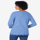 Layered-Look Lace Trim Tee image number null