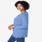 Layered-Look Lace Trim Tee image number null