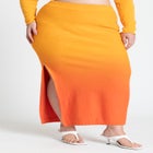 Ombre Knitted Maxi Skirt image number null