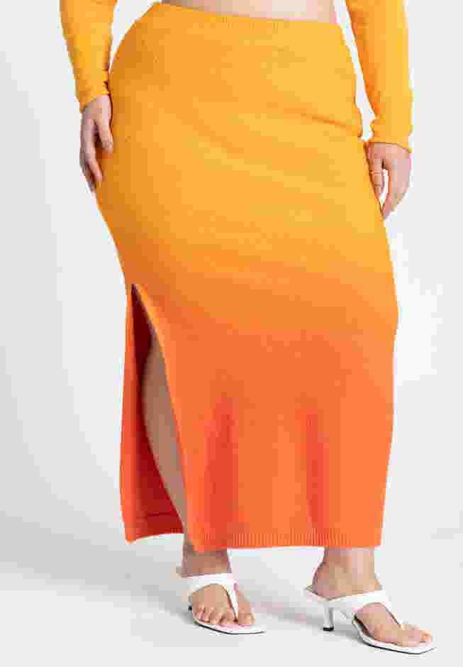 Ombre Knitted Maxi Skirt image number 1
