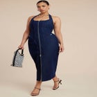 Denim Corset Dress image number null