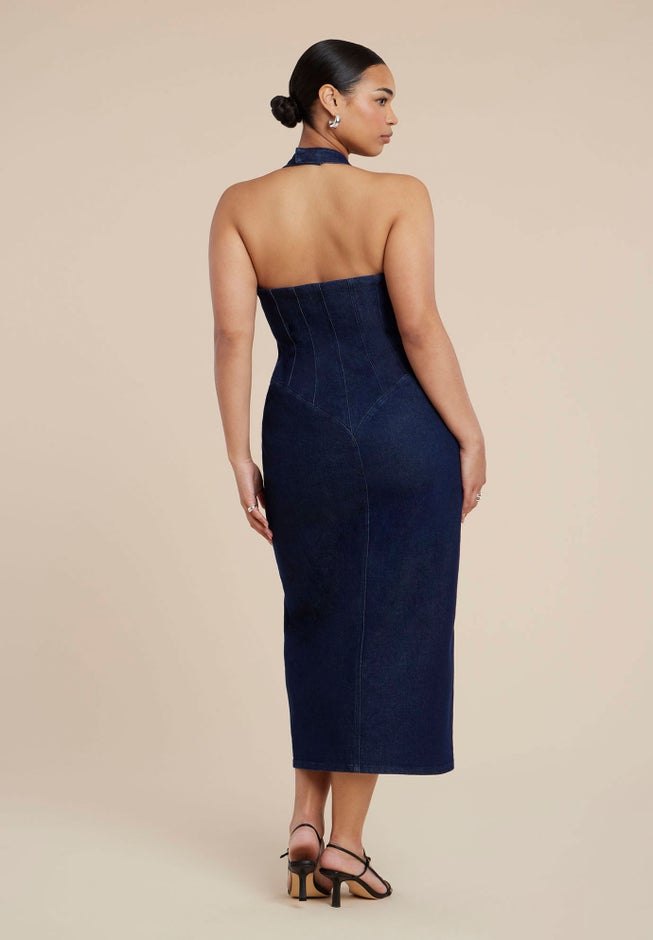 Denim Corset Dress image number 6