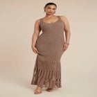 Metallic Open Stitch Sweater Dress image number 0