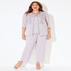 Floral Border 3-Piece Pant Suit image number null