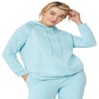 Hooded Fleece Boxy Sweatshirt image number 0