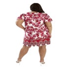 Charm Border Print Dress image number null