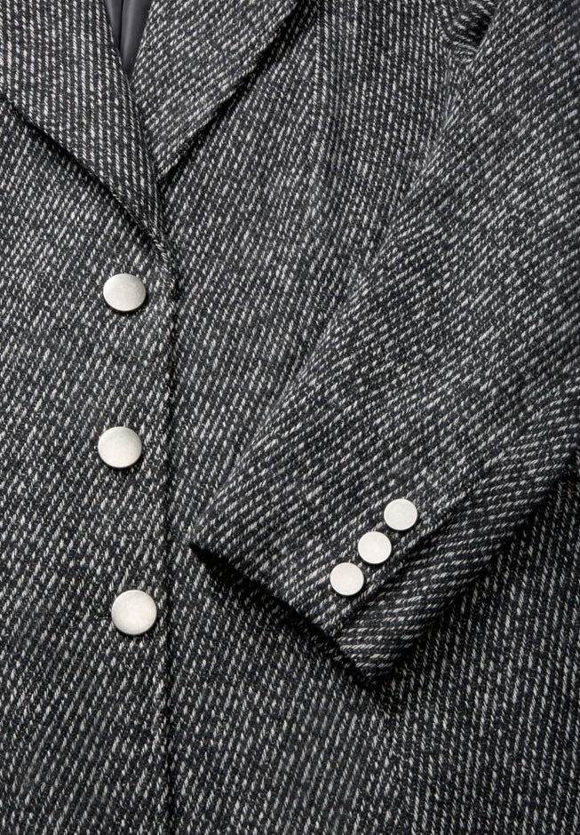 Plus Size Tailored Tweed Coat image number 3