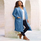 Plus Size Sequin Duster image number null