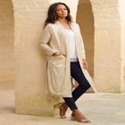 Plus Size Sequin Duster image number null