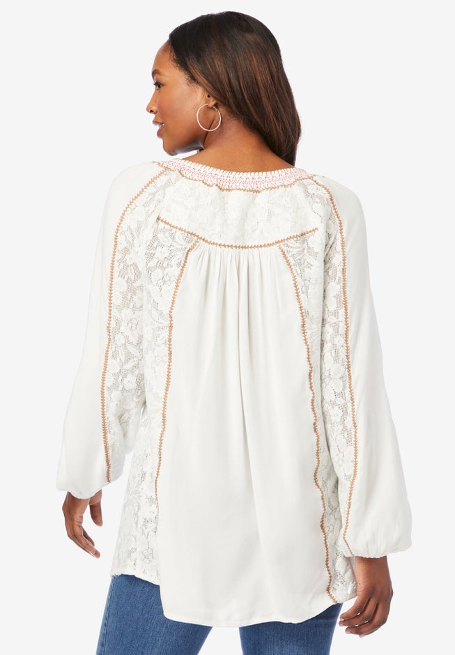 Embroidered Boho Tunic image number null