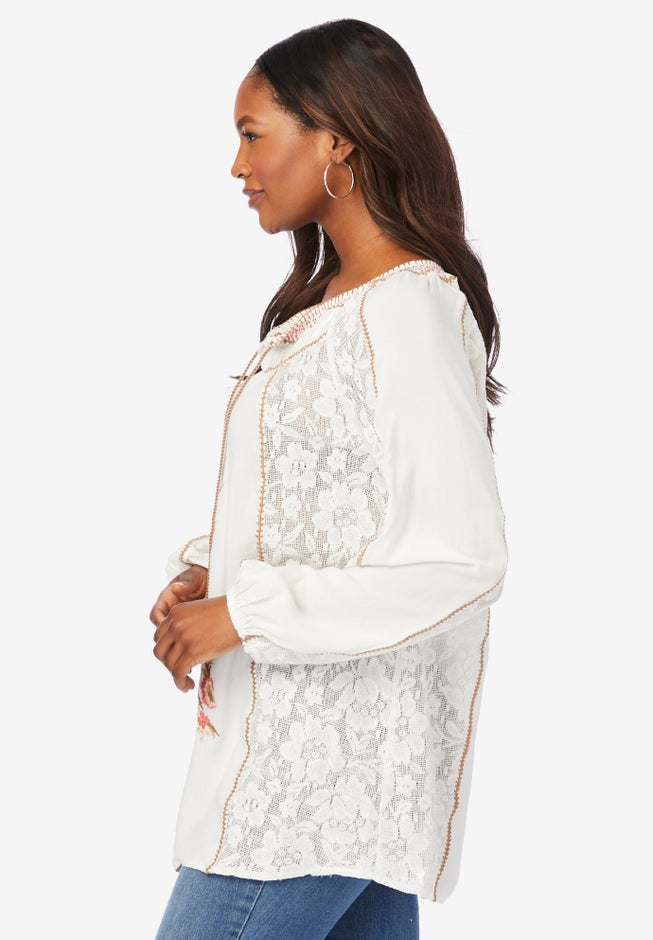Embroidered Boho Tunic image number null