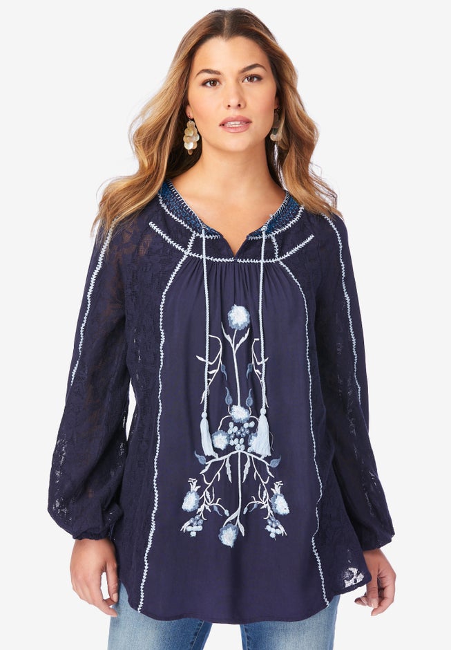 Embroidered Boho Tunic image number null