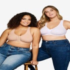 Glamorise&reg; Front-Close Lace Back Bra image number null