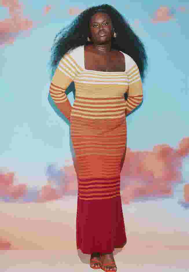 Crochet Multicolor Maxi Dress image number 0