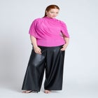 Sheer Wrap Drape Blouse image number null