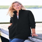 Zip Front Shaker Cardigan Sweater image number 0