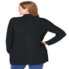 Zip Front Shaker Cardigan Sweater image number 3