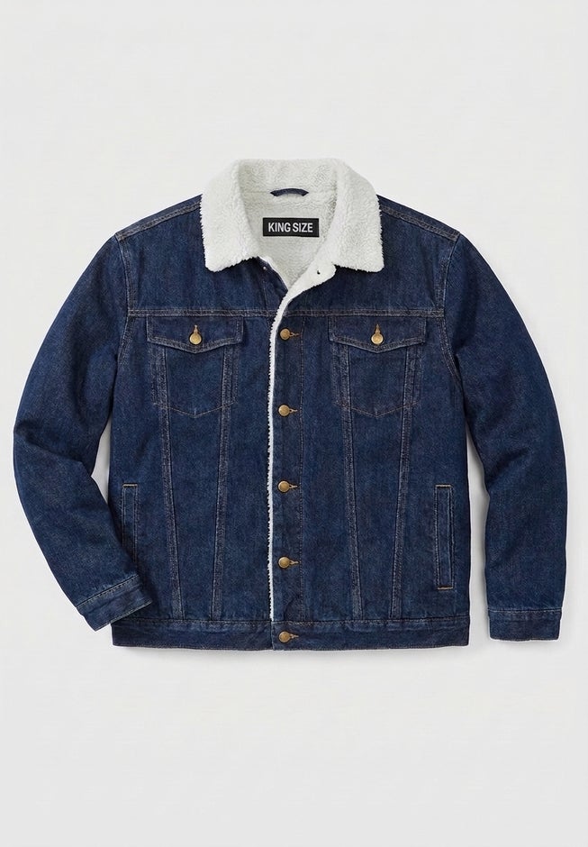 Sherpa-lined Trucker Jacket image number 3