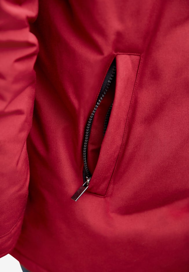 Arctic Down Parka with Detachable Hood and Insulated Cuffs image number 4