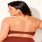 Ruched Ring Bandeau Bikini Top image number 1
