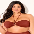 Ruched Ring Bandeau Bikini Top image number 0