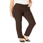 Straight-Leg Stretch Comfort Denim Five-Pocket Jeans image number null