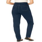 Straight-Leg Stretch Comfort Denim Five-Pocket Jeans image number null