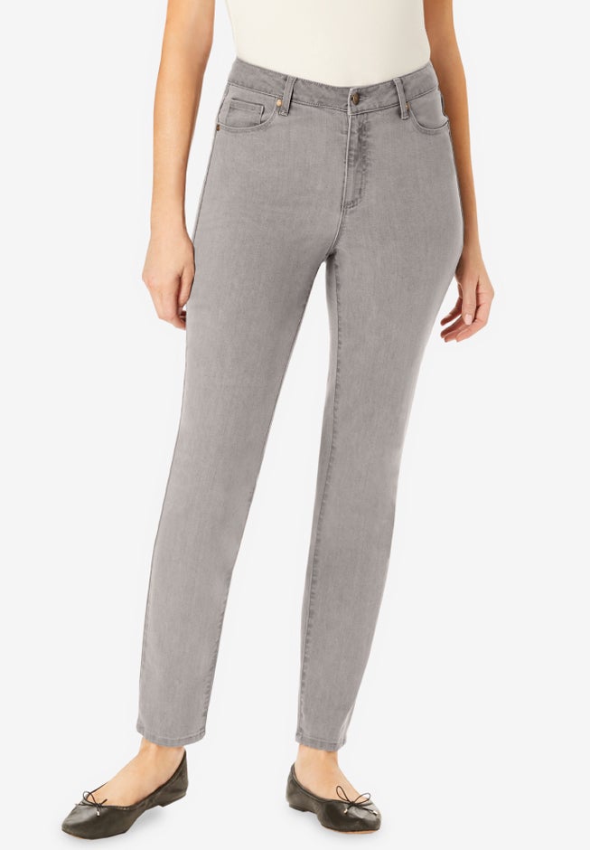 Comfort Stretch Straight-Leg Denim Jean image number null