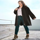 Plus Size Wool Blend Driving Coat image number null