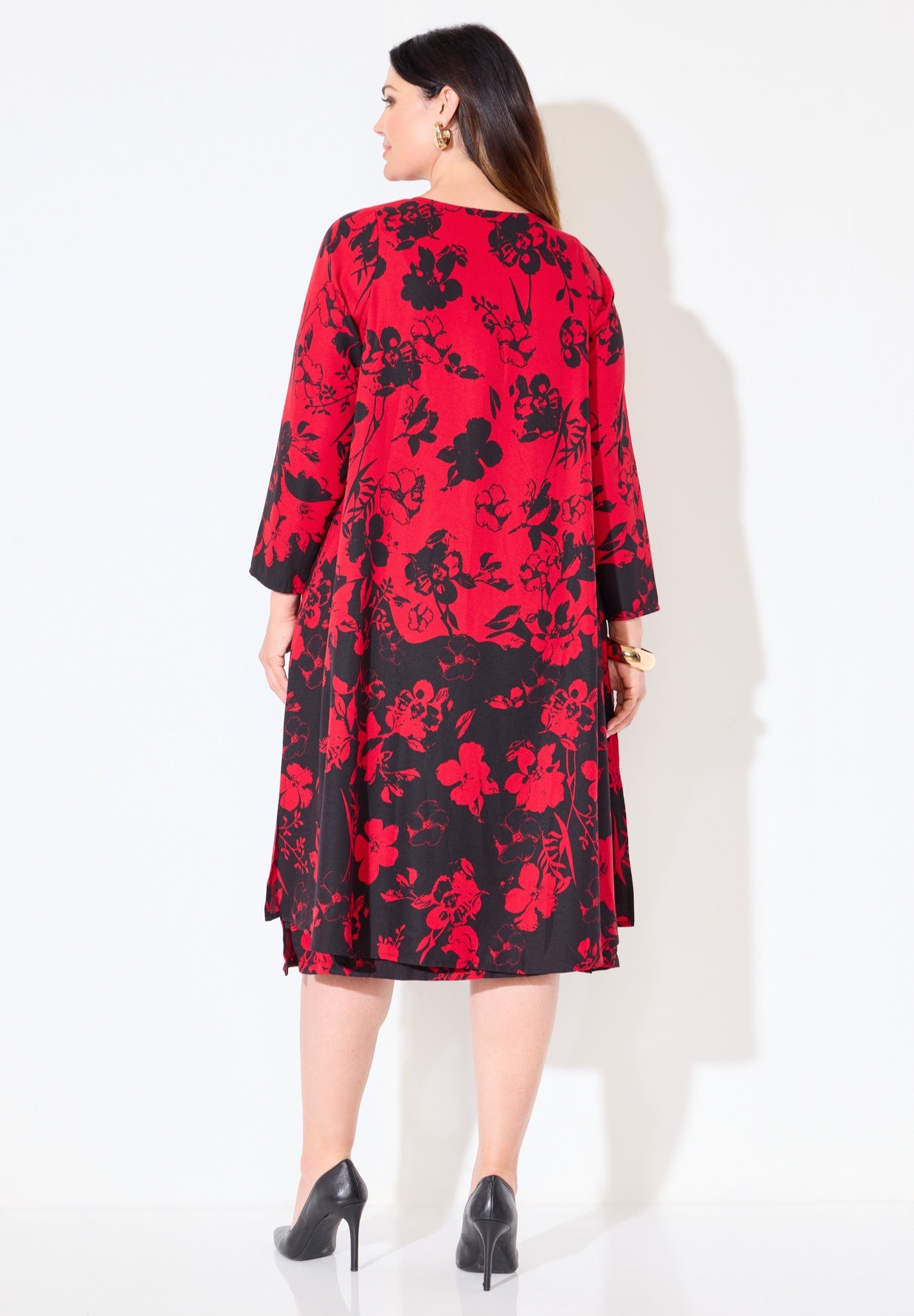 Modern Floral Jacket & Dress Duet image number 1