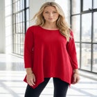 Plus Size Ultimate Handkerchief Hem Tunic image number 0
