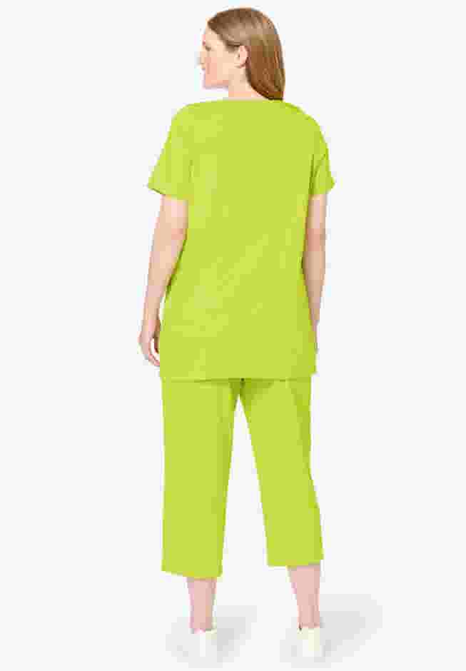 Printed Tunic and Capri Set image number 1