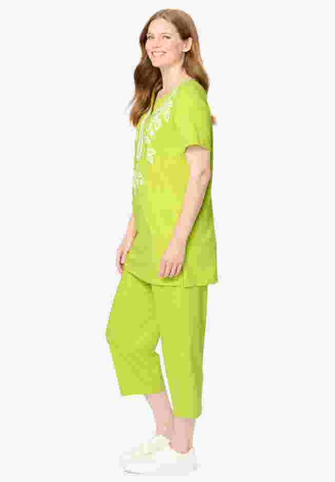 Printed Tunic and Capri Set image number 2