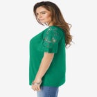 Lace-Sleeve Tee image number null