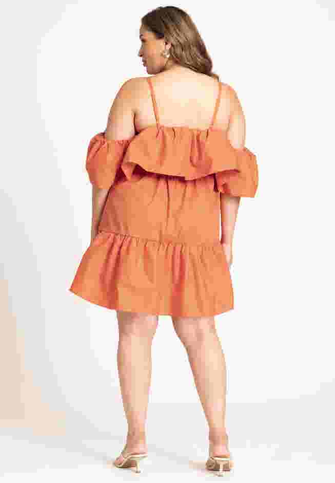 Off The Shoulder Ruffle Mini Dress image number 1