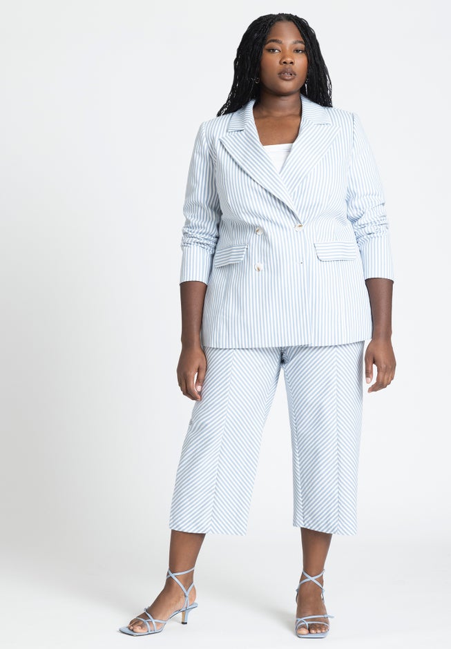 Pinstripe Culotte image number null