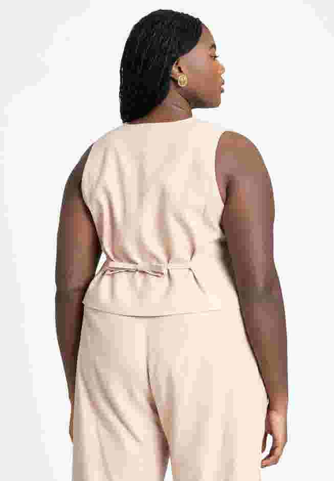 Double Button Detail Tailored Vest image number 1