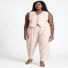 Double Button Detail Tailored Vest image number null